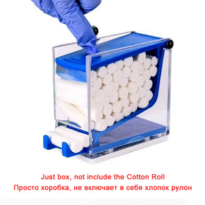 Dental Cotton Roll Dispenser Holder Press Type Hemostatic Cotton Box For Dentist