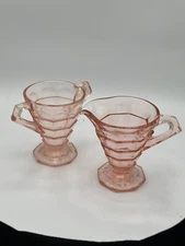 pink depression cream and sugar