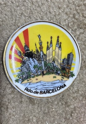 Riio de Barcelona Trinket Small Plate Souvenir Ceramic