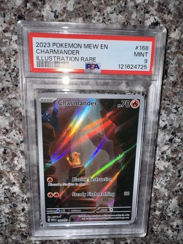 Pokémon TCG Charmander 151 Illustration Rare Card English PSA 9