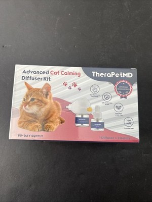TheraPetMD Advanced Cat Calming Diffuser Kit 60 Day Supply 1 Diffuser 2 Refills