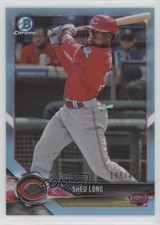 2018 Bowman Draft Chrome Sky Blue Refractor 199/402 Shed Long #BDC-120 18af