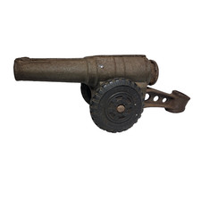 USA 1940's Big Bang Carbide Toy Cannon Cast Iron Premier Military - Vintage Toy