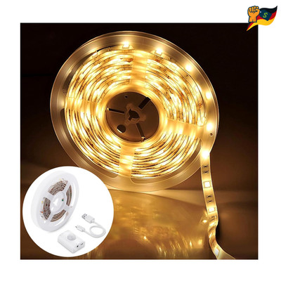LED Streifen Bewegungsmelder 1 5m Warmweiß Akku Timer Auto On Off