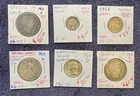 Six Coin Lot (mostly Silver! Two Barber half Dollars & More…)