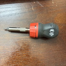 Snap On Tools Sgdmrc1 Stubby Ratcheting Interchangeable Screwdriver Soft Grip