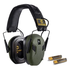 EARMOR M300X Electronic Shooting Ear Protection with 4 Microphones, Gel Ear Pad