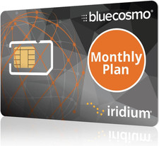 Iridium Satellite Phone - Global SIM Card - Monthly Airtime Service Plans - No A