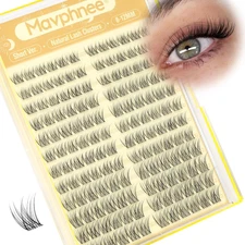 Short Lash Clusters Natural Cluster Eyelash Extensions 8-10-12MM Clear Band Clus