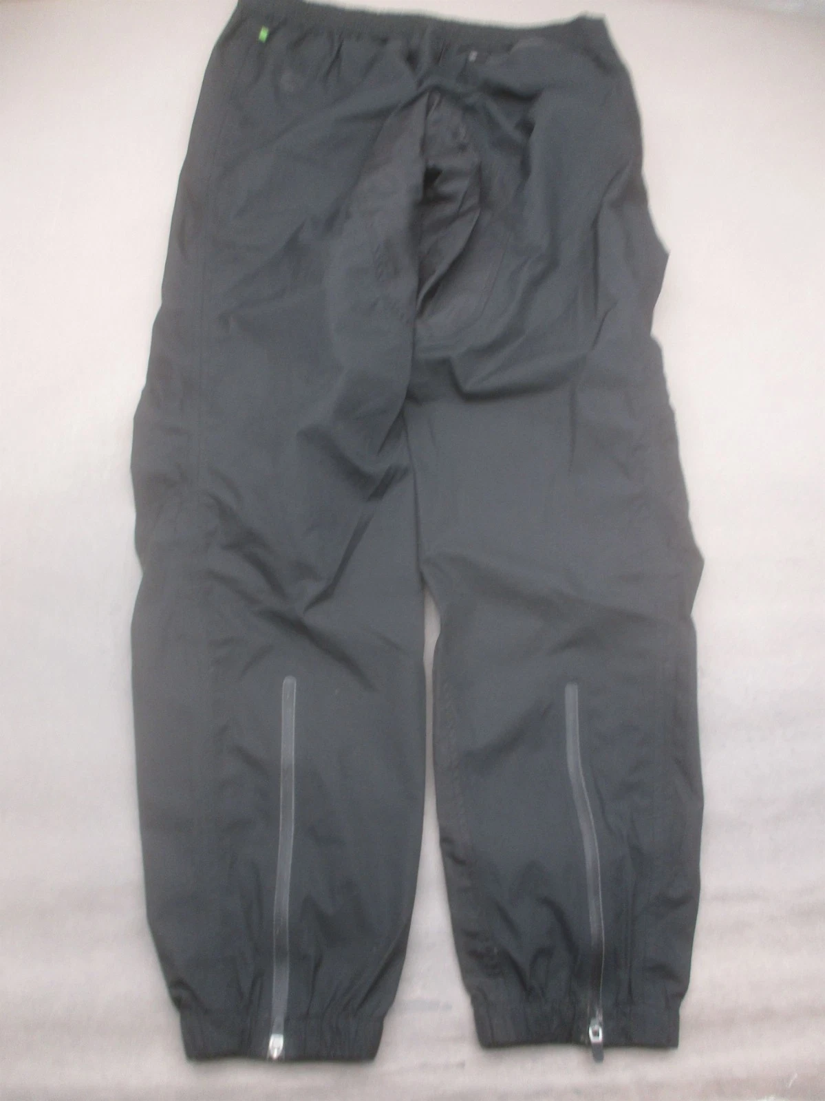 Cannondale Size L Women Black Zips Ankle Pull On Pocket Outdoor Rain Pants 901