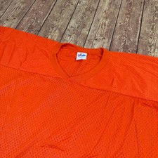 Majestic 7000 Mesh Jersey Mens 3XL Orange Breathable Made in USA Vintage