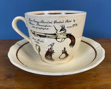 Vintage Royal Worcester Palissy Large Cup And Saucer 