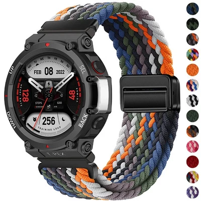 Braided Solo Loop Strap For Huami Amazfit T-Rex 3/2 /T-Rex /Pro/Ultra Nylon Band