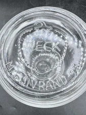 Vintage German Weck Canning Barrel Jar 3/4 L Rillenglas Sour Dough Weck