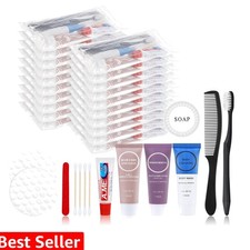 Toiletries Kits Bulk Disposable Travel Supplies, Personal Hygiene Care Essent...
