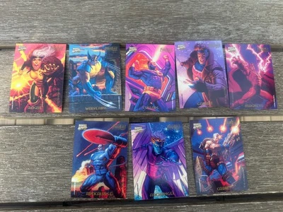 1994 Marvel Masterpieces Serie 3 Powerblast Folieneinsatz 8er Set fehlen 8 - Bild 1 von 2