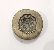 Vintage Bronze Jewelry Die Mold/Mould India Hand Engraved For Jewellery Making