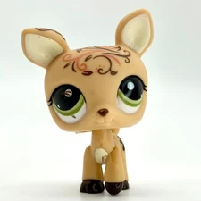 Authentic Littlest Pet Shop #1620 Deer Autumn Glam 2010 Hasbro LPS