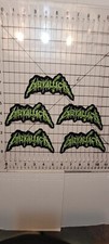 METALLICA EMBROIDERED PATCHES / LOT OF 5 / 5 x2.5 Inch / CREEPING DEATH