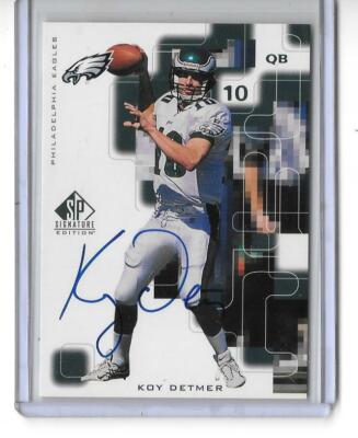 koy detmer autographed football