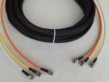 50 FT 3 Channel Snake Belden 1505A HD-SDI  RG59 Video Cable 4.5 GHZ BNC Male