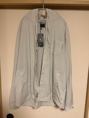 Snow Peak Jacket Thin Hooded Light Gray