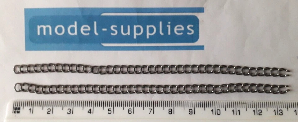 Dinky 162A Light Dragon/152A Light Tank repro metal chain track - PAIR OF TRACKS