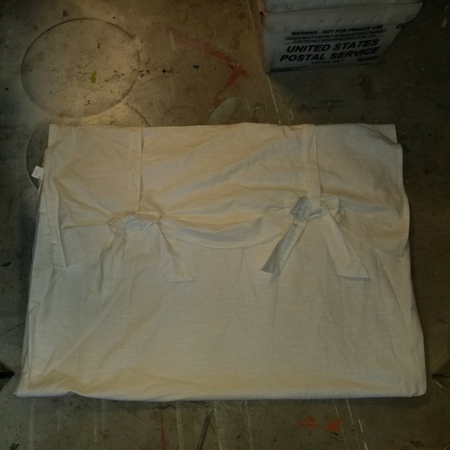 Pottery Barn Kids Evelyn Bow Cream Blackout Drape Panels 44 X