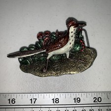 Bergamot Brass Works D-149 Vtg Color Enamel Roadrunner Bird Belt Buckle 1980
