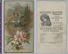 Victorian Card, 1890's, Smith, CH Souvenir Matinee, Jennis Calef, Landscape