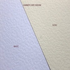 A4 textured Card Linen / Hammer / Smooth / Ivory / White 300gsm Christmas 20k 