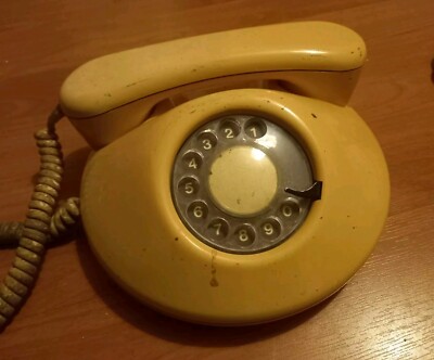 Vintage Retro Pancake Telefon 1981 Northern Telecom Wählscheibe, Ersatzteile Reparatur