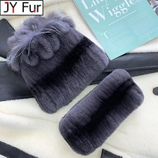 Lady Thick Rex Rabbit Farm Fur Hat Winter Hat...