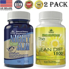 Night Slim Fat Burner Sleep Aid Supplements Lemon Powder Weight Loss Diet Pills