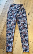 AERIE Offline Real Me 7/8 Floral Sport Leggings Cottagecore Size Small