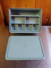 Vintage Tupperware Sewing Box Craft Organizer