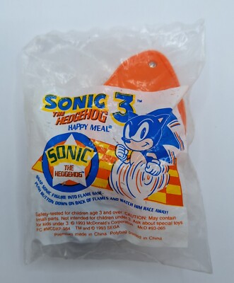 Sonic The Hedgehog 3 McDonald's Happy Meal Toy NEW/NOS/Sealed 