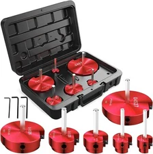 Complete Plastic Reamer Set PVC Pipe Fitting Reamer Kit Standard 1/2" Drills 6Pc