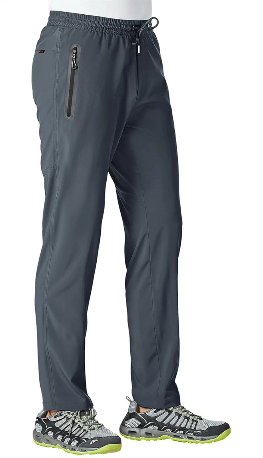 TBMPOY Men's Lightweight Hiking Travel Pants Breathable Athletic XL