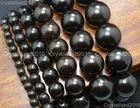 Natural Black Ebony Wood Round Ball Loose Beads 6mm 8mm 12mm 15mm 18mm 20mm Pick