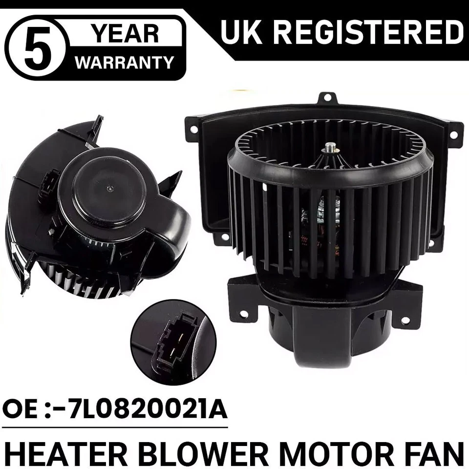 HEATER BLOWER MOTOR FAN FOR AUDI Q7 06-15 VW TOUAREG AMAROK 02-20 RHD 7L0820021A - Image 2 of 4