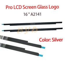 LCD Screen Bezel Front logo Glass Cover Silver For Macbook Pro Retina 16" A2141