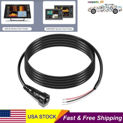 for Humminbird SOLIX Onix Series Fish Finders 720085-1 PC12 Power Cable 6 Feet 