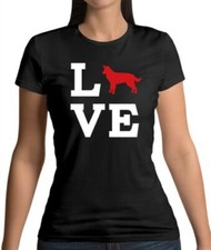 Amore Silhouette Di Border Collie - Maglietta Donna - Cucciolo - Pastore - Cani