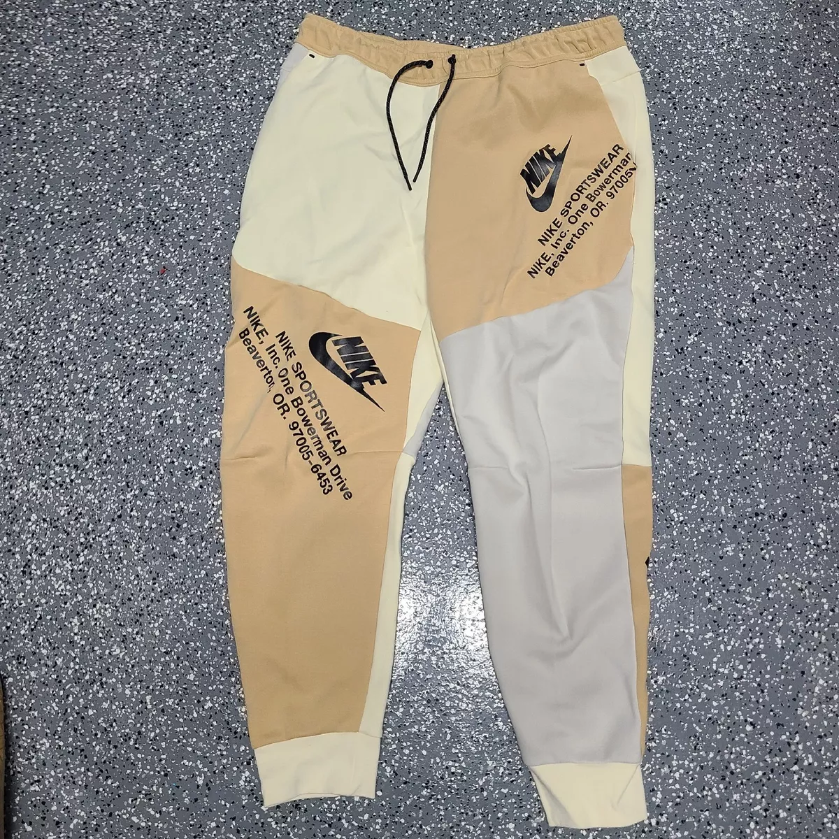 Nike Tech Fleece Joggers Grey Light Bone SZ XL DM6480-252 Off-white Extra Large