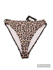 Pretty Little Thing Cheetah Print Bikini Bottom Size 12