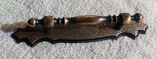 1973 hardware mid century modern drawer pull cabinet Door handle copper 3 center