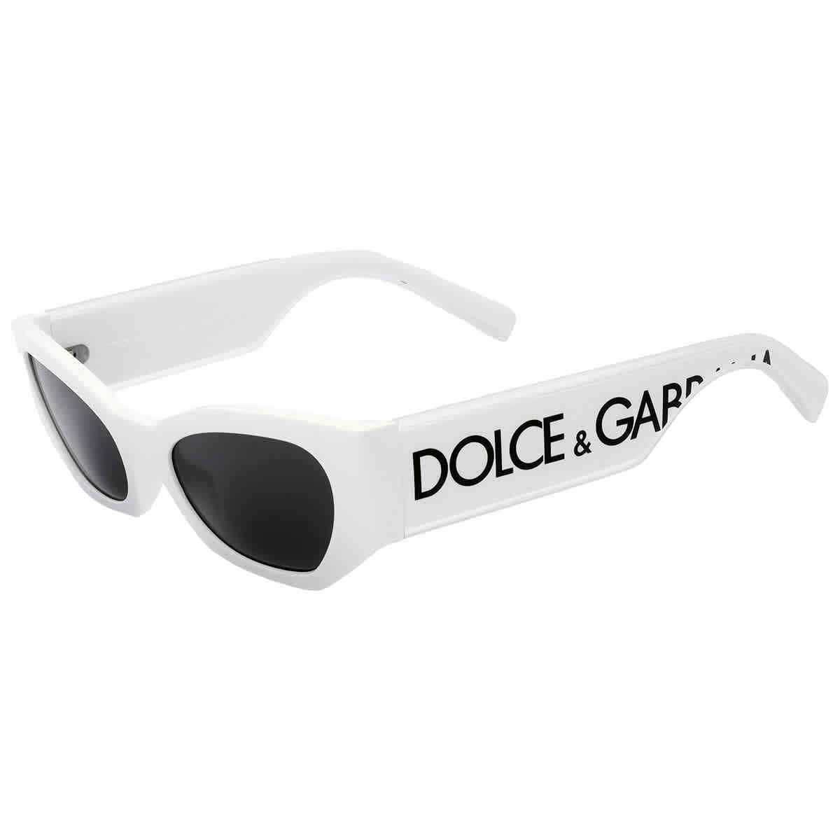 NEW Dolce & Gabbana DG6186-331287-52 WHITE Sunglasses 