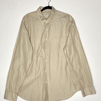 New J. Crew Secret Wash Cotton Poplin Button Down Long Sleeve Shirt Mens Size XL