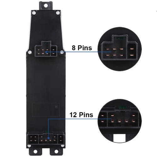 MASTER POWER WINDOW SWITCH FOR 2002 - 2010 DODGE RAM 1500 2500 TRUCK 56049805AB - Picture 4 of 9